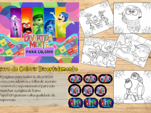 Livro de colorir Divertidamente