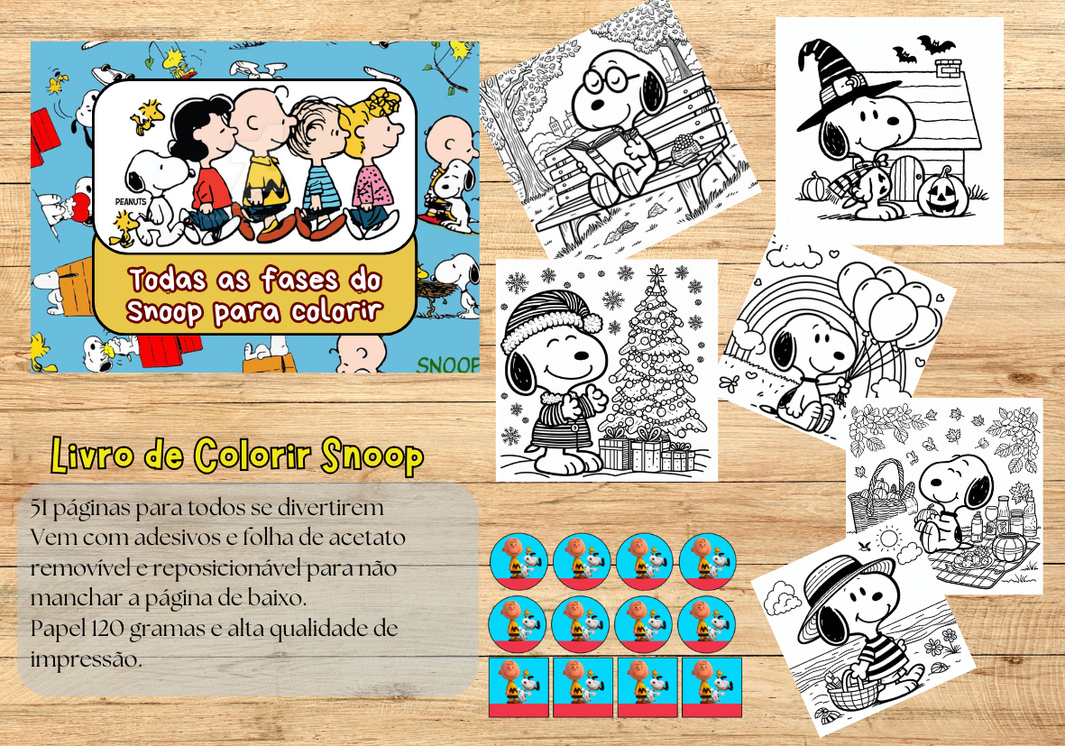 Livro de colorir Snoop