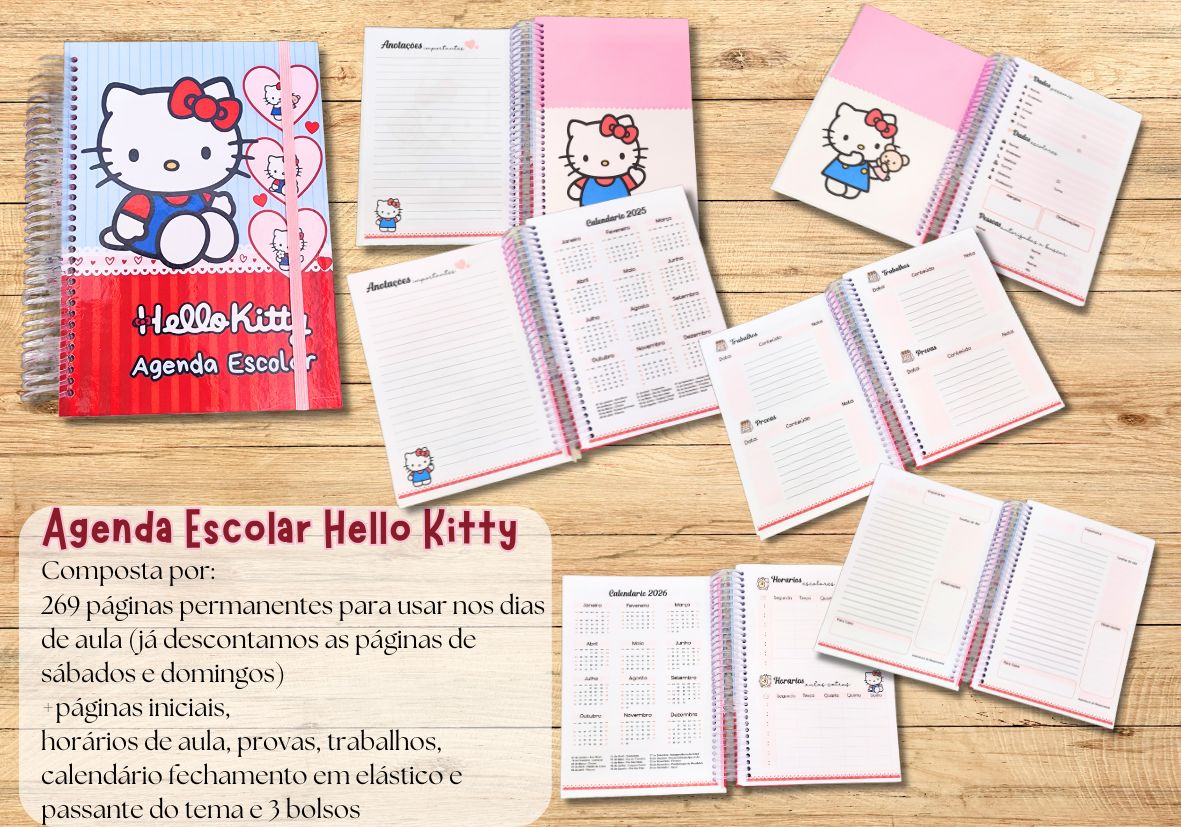 Agenda Escolar Hello Kitty